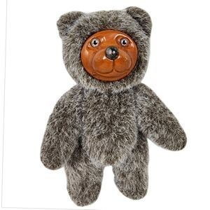 Vintage 1985 Applause Robert Raikes Christopher Bear Jointed Wooden Face 9"Tall